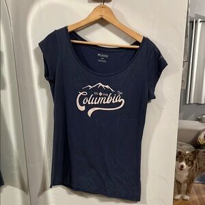 Columbia Women's Short Sleeve Navy Tee